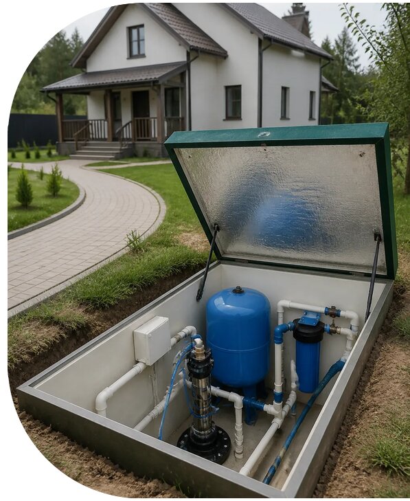Автономное водоснабжение дома в Кингисеппе от 155760 р. | АПаруса-Кгп