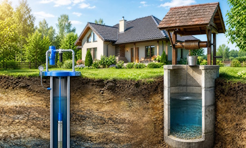 Автономное водоснабжение загородного дома Кингисепп: скважина или колодец